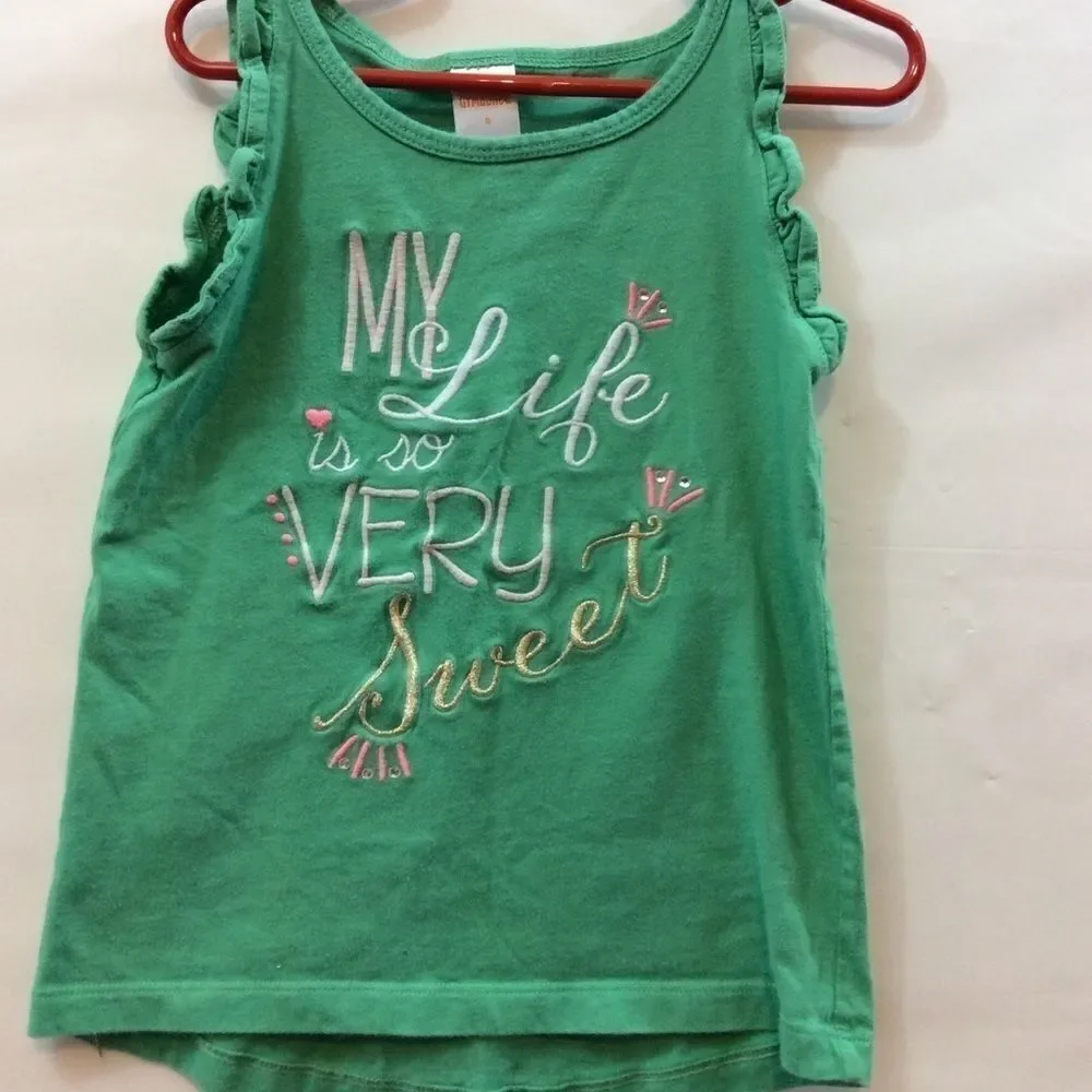 Gymboree Girls Sleeveless Tee 5 EUC